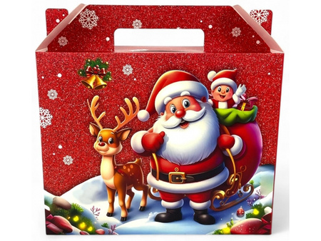 Pudełko prezentowe świąteczne 26 x 28 cm MIX wzorów