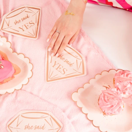 Serwetki papierowe Brylat różowy She said YES 10 szt.