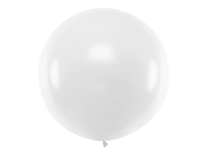 Balon okrągły kula średnica 1m metrowy Pastel White
