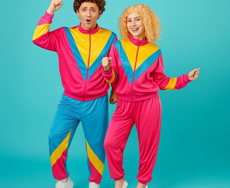 Strój męski dres DISCO lata 80'