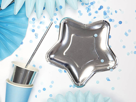 Talerzyki papierowe GWIAZDKA 18cm 6 szt.