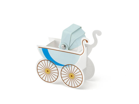 Pudełeczka WÓZECZEK Baby Shower 9,5 cm 10 szt.