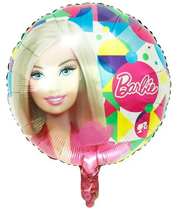 Barbie różowy okrągły balon foliowy 18 cali