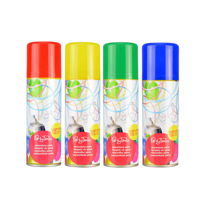 Serpentyna w sprayu różne kolory 70 ml