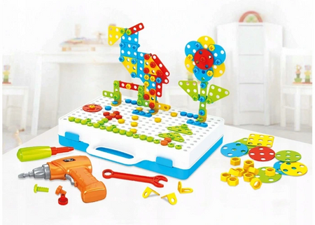 Zestaw śrubkowe konstrukcje wkrętarka dla dzieci 237 elem.