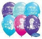 Balon Qualatex 11 cali Anna, Elsa i Olaf 1 szt