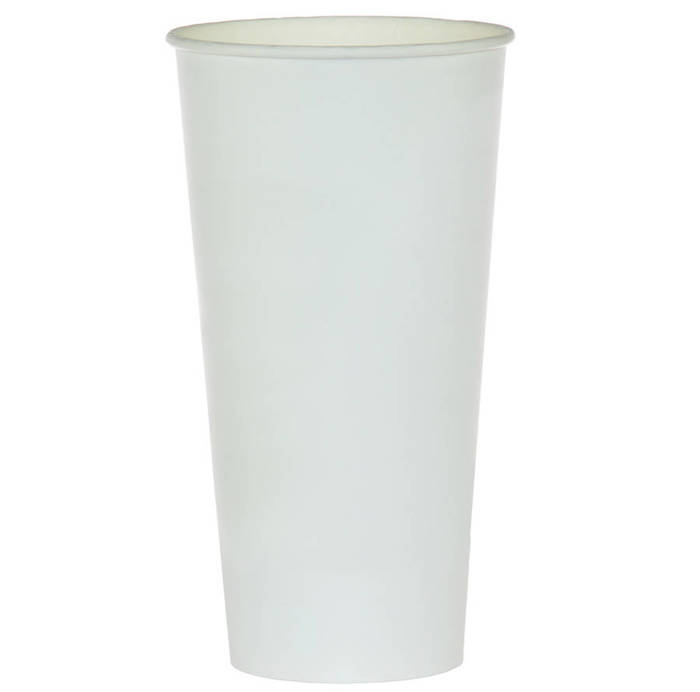 Kufle Kubki duże papierowe białe 500ml 6 szt.