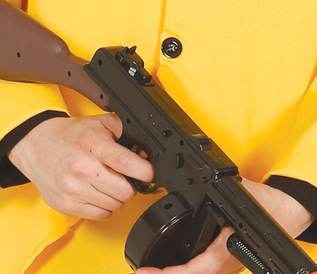 Strój męski Gangster żółty Maska