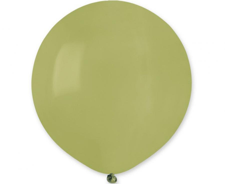 Balon Gemar jednokolorowy 19 cali 50 szt. Oliwka