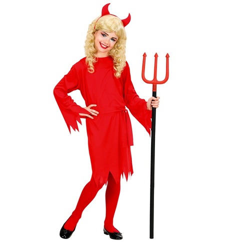 Diablica strój dla dzieci czerwona sukienka