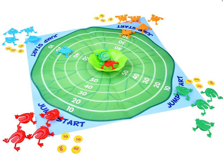 Rodzinna gra zręcznościowa żabki pchełki