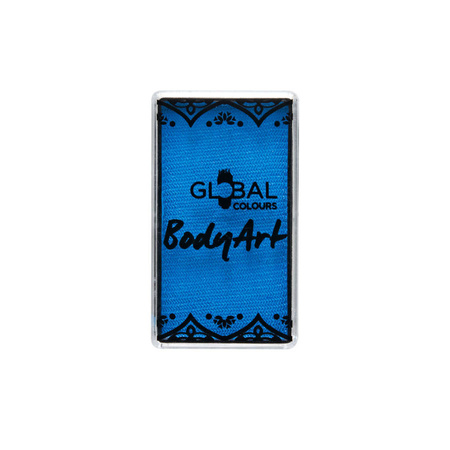 Global Colours farba do twarzy i ciała prostokątna 20g UV Neon Blue