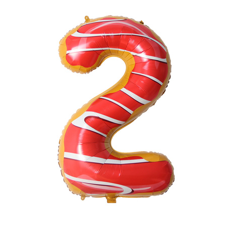Balon foliowy CYFRA ciasteczko donut 40" 85 cm
