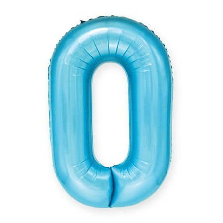 BALON foliowy CYFRA 100 cm NIEBIESKA