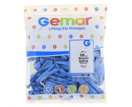 Balon Gemar Metallic 5 cali 100 szt