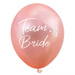 Balon Wieczór Panieński TEAM BRIDE złoty róż 12 cali 1 szt.