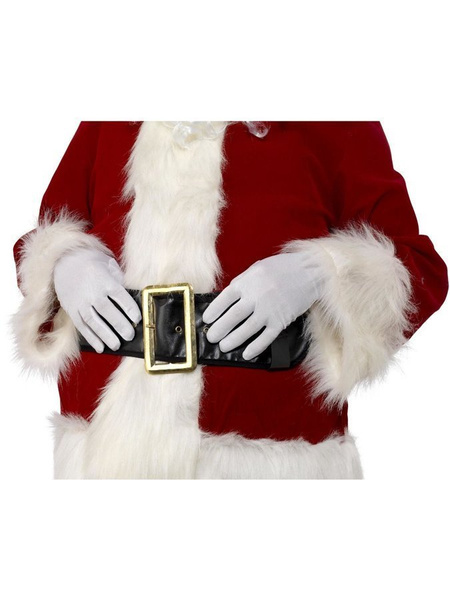 Rękawiczki św. Mikołaja białe krótkie