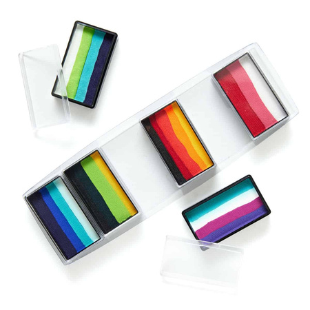 Paletka farb do twarzy i ciała Global Colours - Rainbow Burst One Stroke