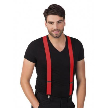 Szerokie SZELKI do spodni czerwone