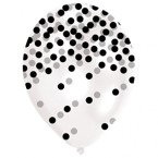 Balony nadruk Konfetti 11 cali 6 szt