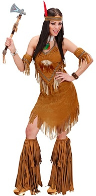 Nakładki na buty frędzle brązowe Indianin, Hipis