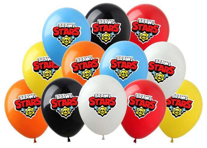 Brawl Stars balony gumowe z nadrukiem 12 cali 12 szt. mix kolorów
