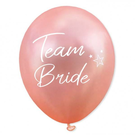 Balon Wieczór Panieński TEAM BRIDE złoty róż 12 cali 1 szt.