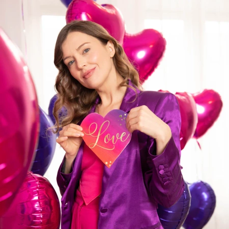 Serwetki SERCE tęczowe Love 10 szt.