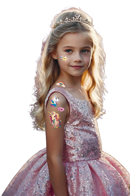 Tatuaże zmywalne wodne jednorożce