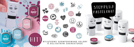 Tusz do Little NIO poduszki wymienne pastelowe