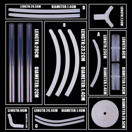 Stojak na balony Stelaż SERCE 78 cm