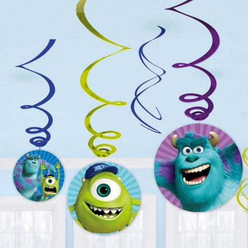 Girlanda świderki Potwory UNIWERSYTET POTWORNY Pixar 6 szt.