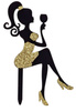 Topper na tort ciasto Lady Kobieta PLEXI