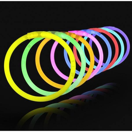Bransoletki łamane świecące FLUO (Glow Stick) MIX 100 szt.