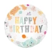 Balon foliowy Happy Birthday Kotki okragły 45cm