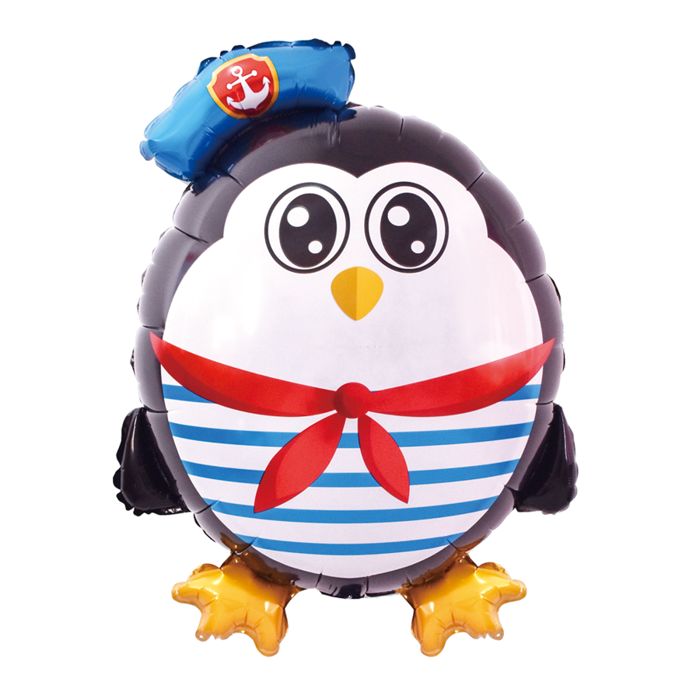 Pingwin marynarz balon foliowy 59 x 78 cm