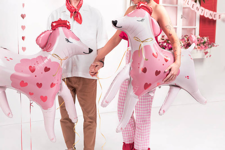 Kupidyn Love balon foliowy 82x99 cm