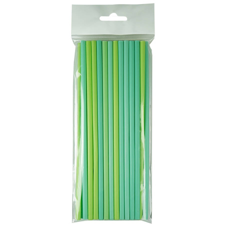 Słomki do picia biodegradowalne zielone PLA 25 szt.