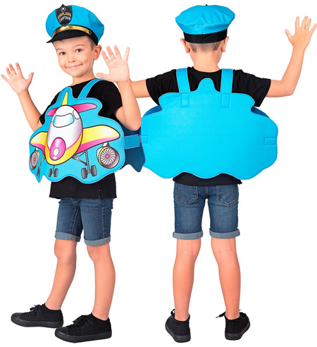 Strój pilot samolot piankowa kamizelka 3-5 lat