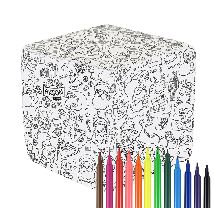 Kostka do kolorowania wersja świąteczna MIKOŁAJ