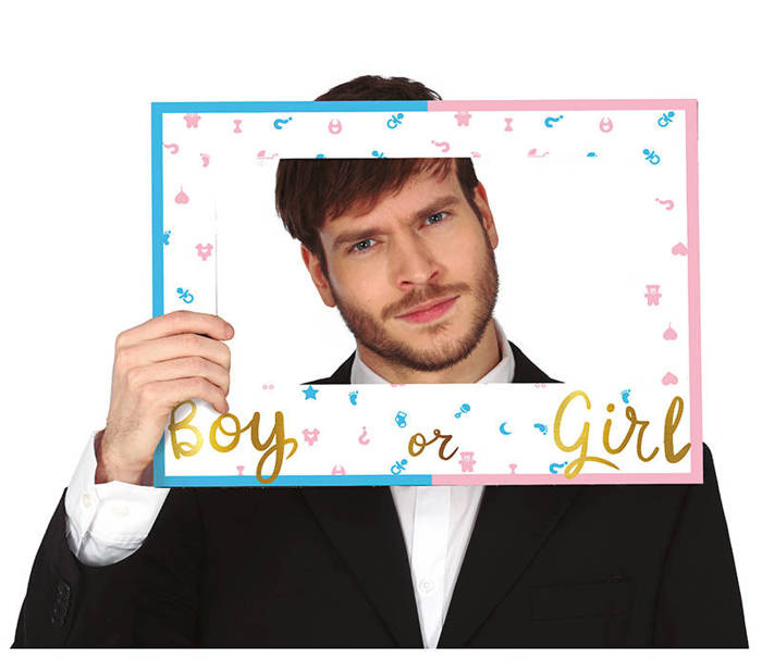 Ramka do zdjęć fotobudka Boy or Girl BABY SHOWER