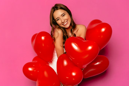 Balony lateksowe SERCE CZERWONE Everts Decor Amscan 12 cali 50 szt.