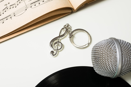 Brelok muzyka - klucz wiolinowy