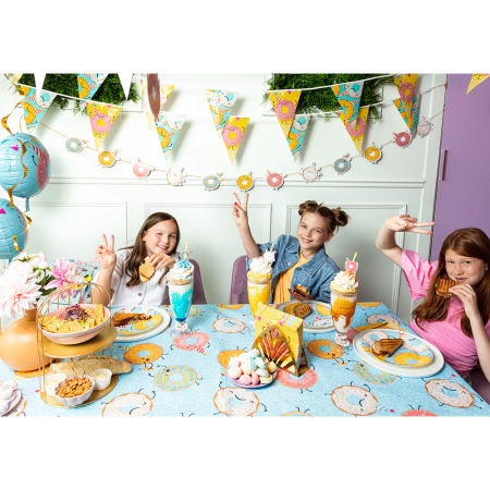 Balon foliowy niebieski pączek donut 45 cm