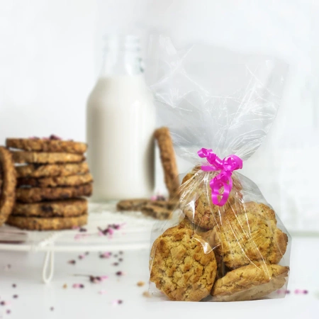 Woreczki foliowe celofan do pakowania słodyczy 20 szt. bez nadruku