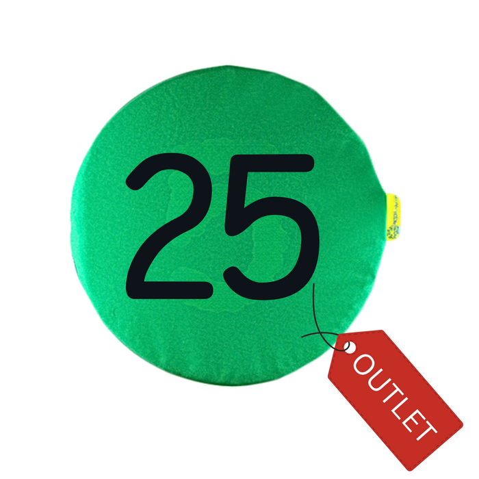 Poduszka Zielona liczba 25 1 szt.- OUTLET - wada nadruku