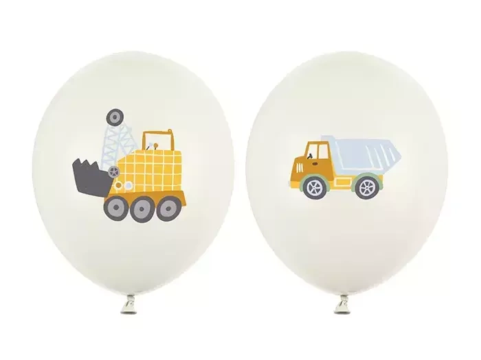 Balon gumowy POJAZDY BUDOWY 12 cali 1 szt.