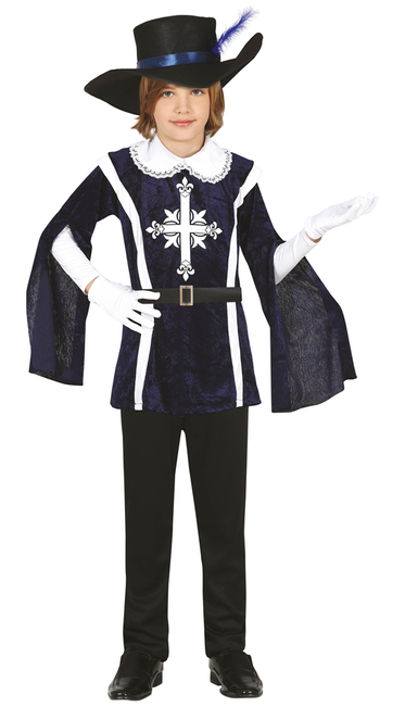 Strój chłopięcy Muszkieter niebieski