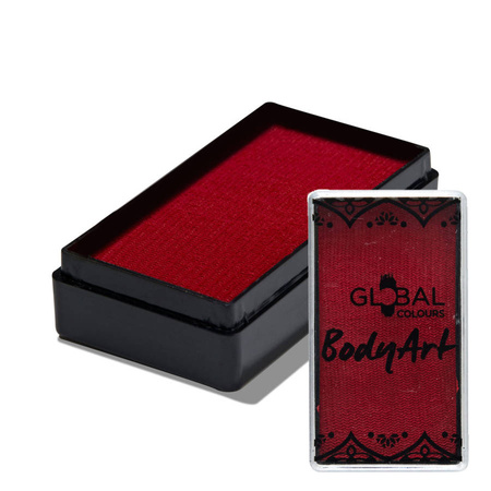 Global Colours farba do twarzy i ciała prostokątna 20g Red