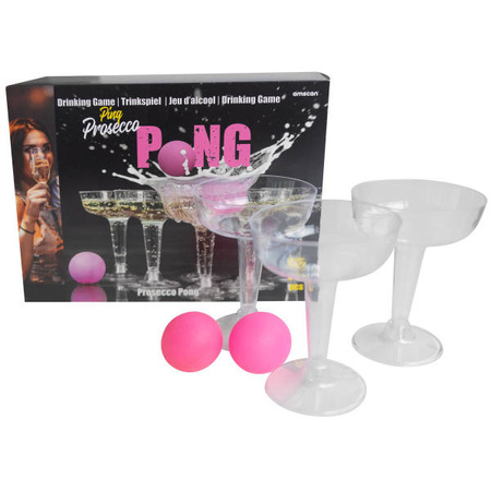 Gra imprezowa alkoholowa PROSECCO PONG zestaw